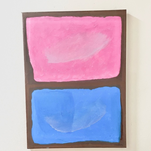 Abstract Canvas Painting by Saul Gefen - Picture 1 of 3